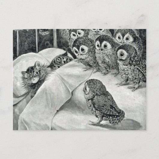 Carte Postale Louis Wain Cat Nightmare (Devant)