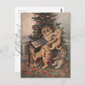 Carte Postale Louis Wain Noël en Catalogne (Devant / Derrière)