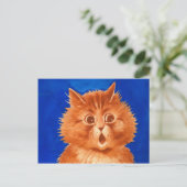 Carte Postale Louis Wain Surpris Chat Orange (Debout devant)