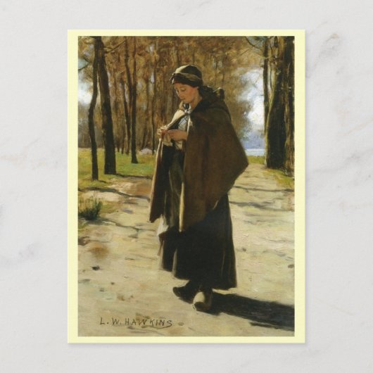 Carte Postale Louis Welden Hawkins, Un Paysan (Devant)