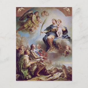 Carte Postale Louis XIII Dédicace à l'Eglise