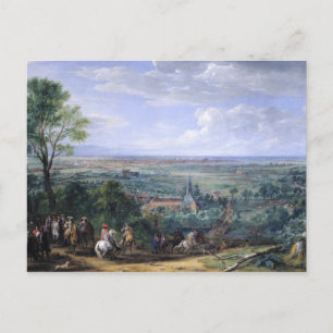 Carte Postale Louis XIV au siège de Lille face au