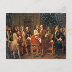 Carte Postale Louis XV Visite Pierre I