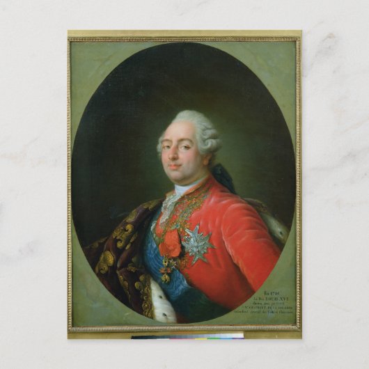 Carte Postale Louis XVI 1786 (Devant)