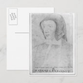 Carte Postale Louise de Savoie (Devant / Derrière)