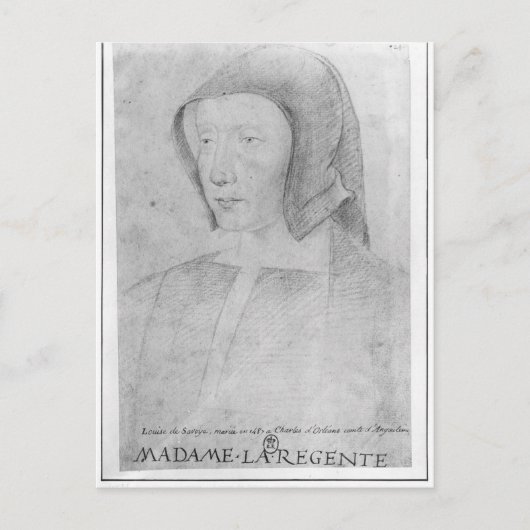Carte Postale Louise de Savoie (Devant)