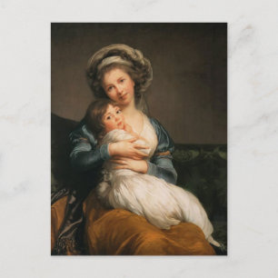 Carte Postale Louise Le Brun - Autoportrait avec sa fille