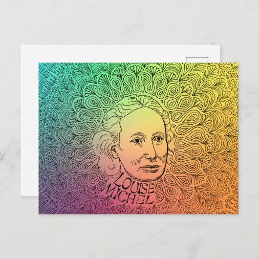 Carte postale Louise Michel (Devant / Derrière)