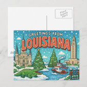 Carte postale LOUISIANA (Devant / Derrière)