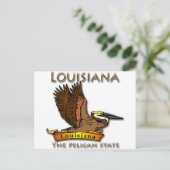 Carte Postale Louisiana Pelican State Pélican (Debout devant)