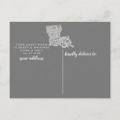 Carte postale LOUISIANA State Moving Faire-part (Dos)