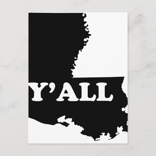 Carte Postale Louisiana Yall (Devant)