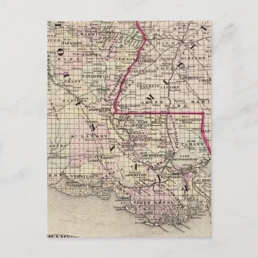 Carte Postale Louisiane (Devant)