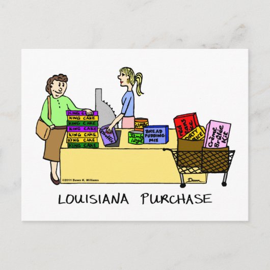Carte postale Louisiane (Devant)