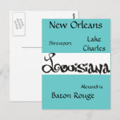 Carte Postale Louisiane (Devant / Derrière)