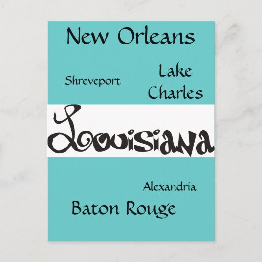 Carte Postale Louisiane (Devant)