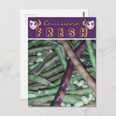 Carte Postale Louisiane frais pourpre pois de coque Voyage (Devant / Derrière)