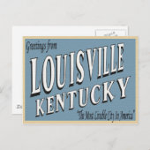 Carte postale Louisville Kentucky (Devant / Derrière)