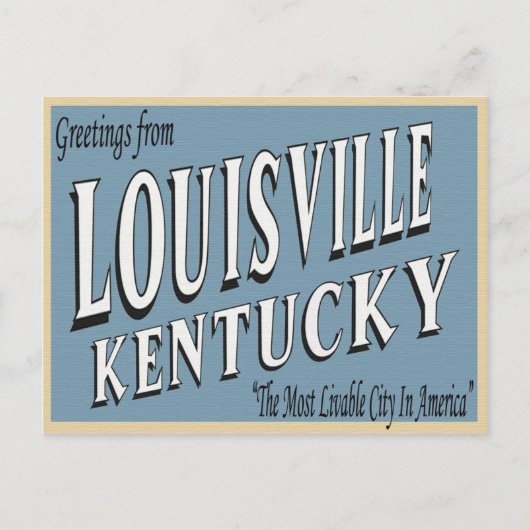 Carte postale Louisville Kentucky (Devant)