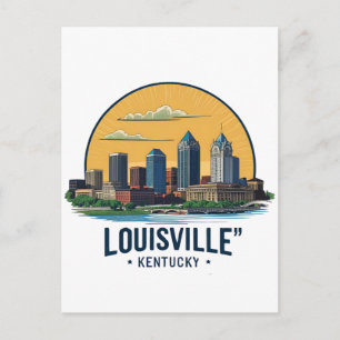 Carte Postale Louisville Kentucky USA Skyline
