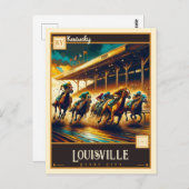 Carte Postale Louisville, Kentucky | VINTAGE (Devant / Derrière)