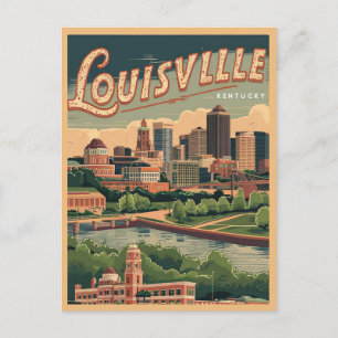 Carte Postale Louisville Kentucky Vintage, Voyage