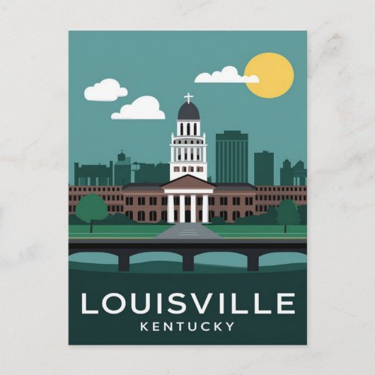 Carte Postale Louisville Kentucky Vintage, Voyage (Devant)