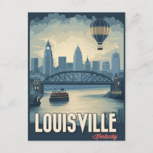 Carte Postale Louisville, Kentucky - Vues imprenables sur la vil