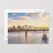 Carte Postale Louisville Skyline et Belle Postcard (Devant / Derrière)