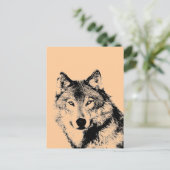 Carte Postale Loup (Debout devant)