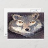 Carte Postale Loup (Devant / Derrière)