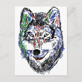Carte Postale Loup