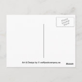 Carte Postale loup (Dos)