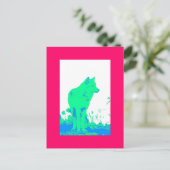 Carte Postale Loup (Debout devant)