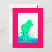 Carte Postale Loup (Devant / Derrière)