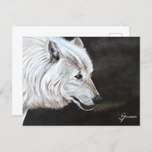 Carte postale Loup Arctique Imprimer 