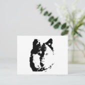 Carte Postale Loup d'art pop (Debout devant)