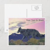 Carte Postale Loup de grand pays (Devant / Derrière)