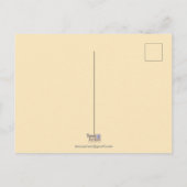 Carte postale Loup de neige et rouges-gorges (Dos)