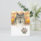 Carte Postale Loup des arts et de l'artisanat (Debout devant)