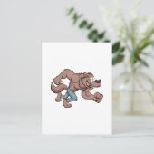 Carte Postale Loup-garou courant (Debout devant)