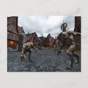 Carte Postale Loup-Garou en Ville