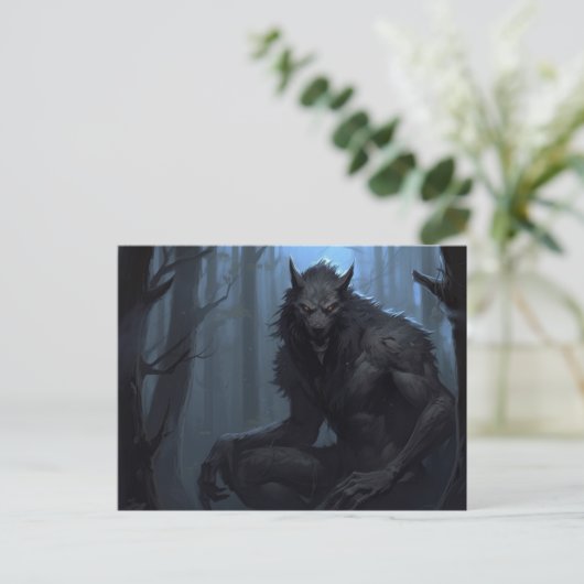 Carte Postale Loup-garou Lycan  (Debout devant)