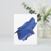 Carte Postale Loup géométrique (Debout devant)