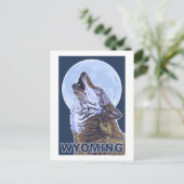 Carte Postale Loup gris HowlingWyoming (Debout devant)