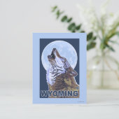 Carte Postale Loup gris HowlingWyoming (Debout devant)