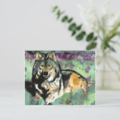 Carte Postale Loup par Paula Atwell (Debout devant)