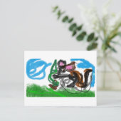 Carte Postale Loup sauvage (Debout devant)