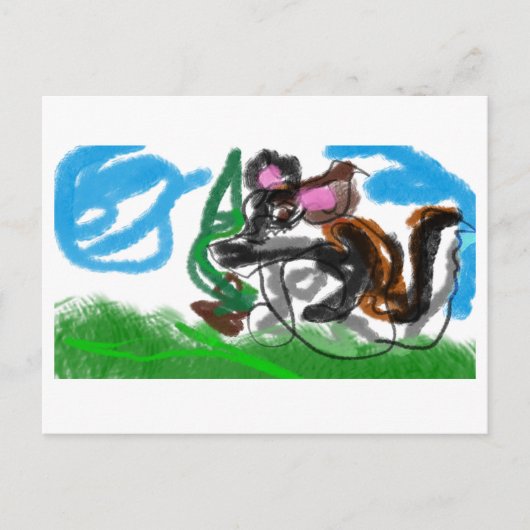 Carte Postale Loup sauvage (Devant)