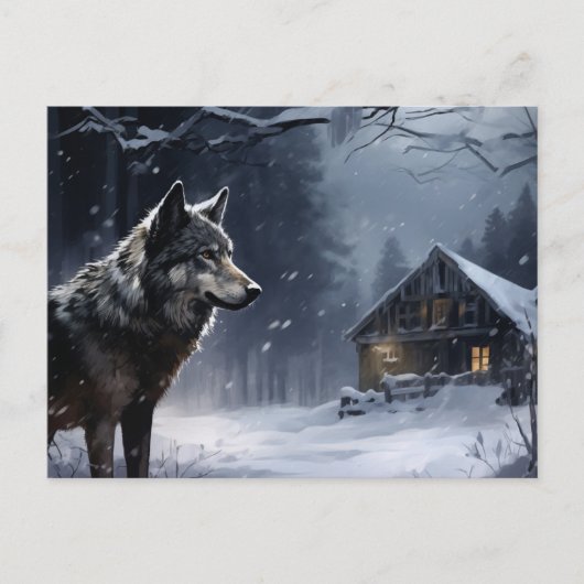 Carte postale Loup Série 1-2 (Devant)